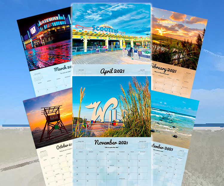 Wildwood 2021 Wall Calendar is now available! | Wildwood Pizza Tour