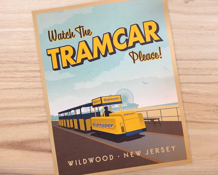 Watch the Tram Car, Please! A Beautiful Day on the Wildwood Boardwalk