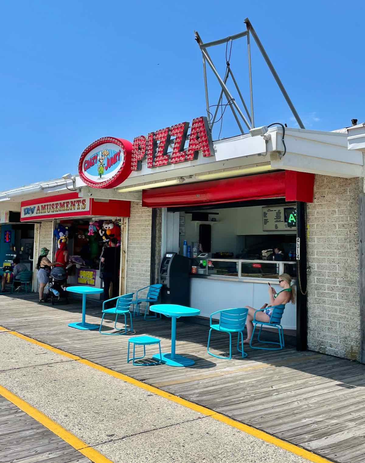 Crazy Junky Pizza on the Wildwood Boardwalk