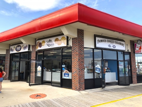 "Famous Cookie Creamery" on the Boardwalk in North Wildwood